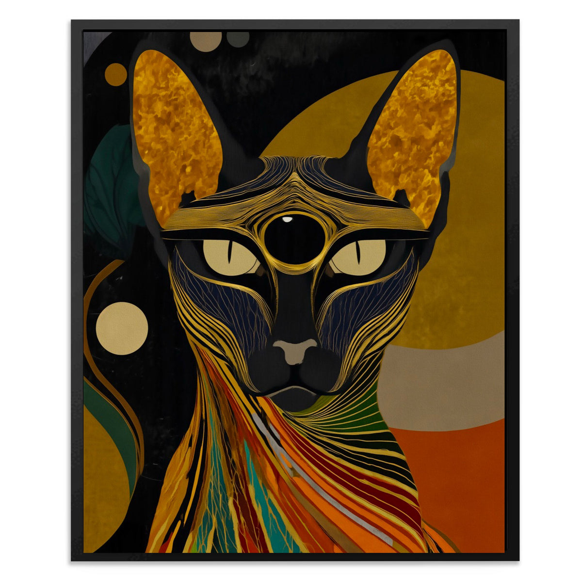 Third Eye Cat - Luxury Wall Art