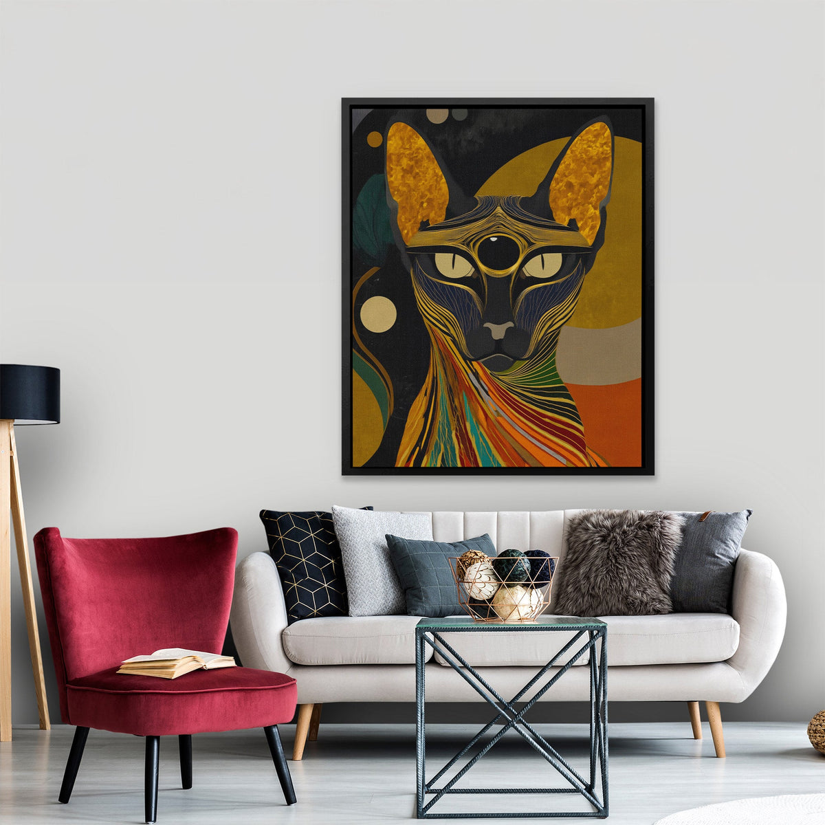 Third Eye Cat - Luxury Wall Art