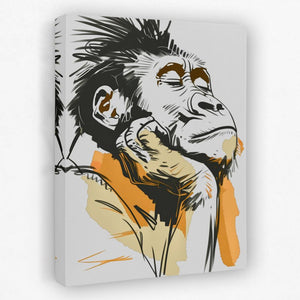 Thoughtful Primate - Luxury Wall Art