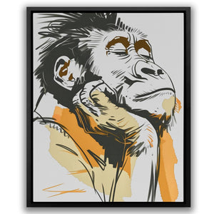 Thoughtful Primate - Luxury Wall Art