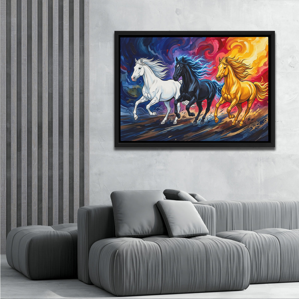 Three Horses Aflame — Three Horses Aflame grey room 2 land 336