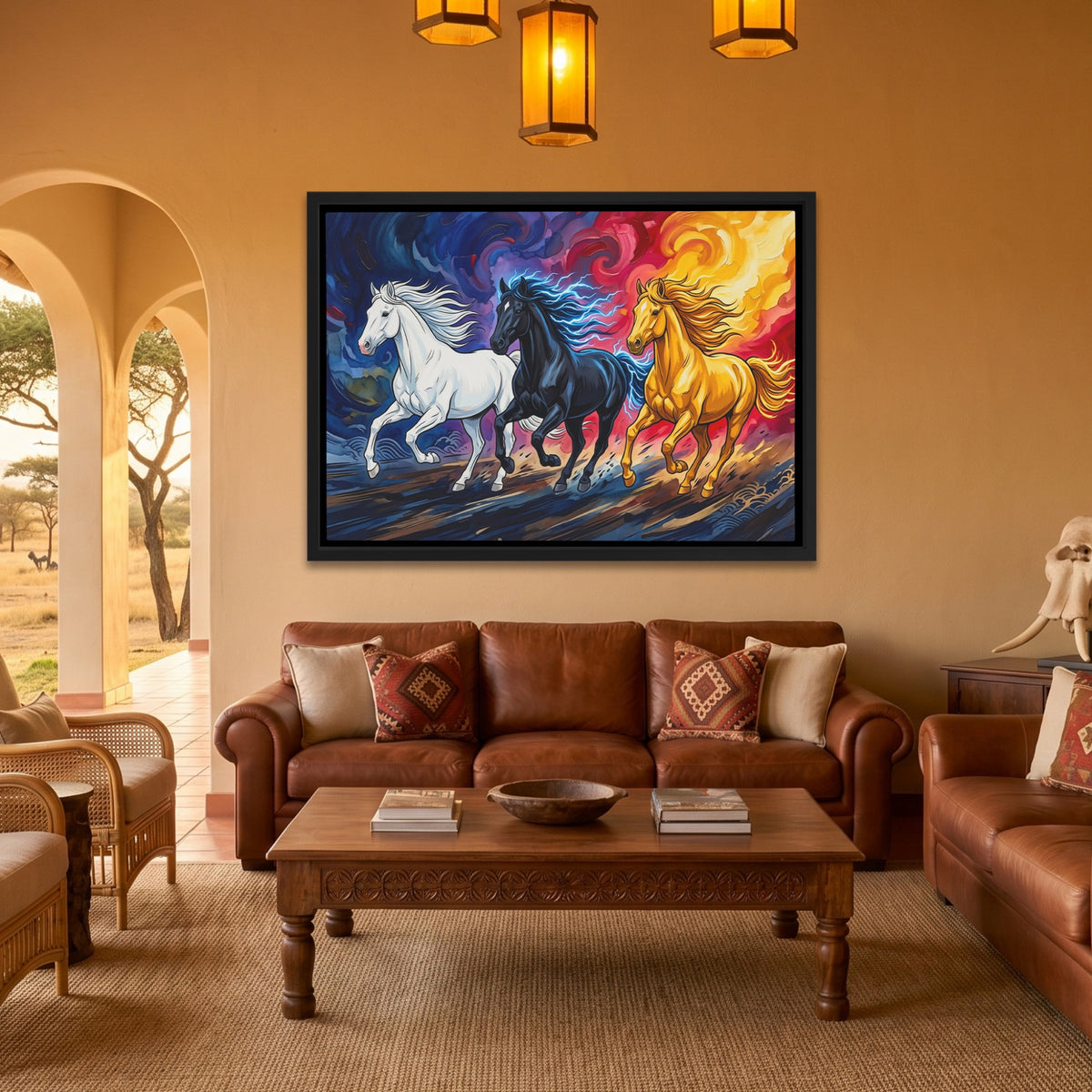 Three Horses Aflame — Three Horses Aflame Safari House Land 252