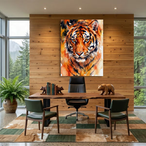 Tiger Burning Bright - Luxury Wall Art