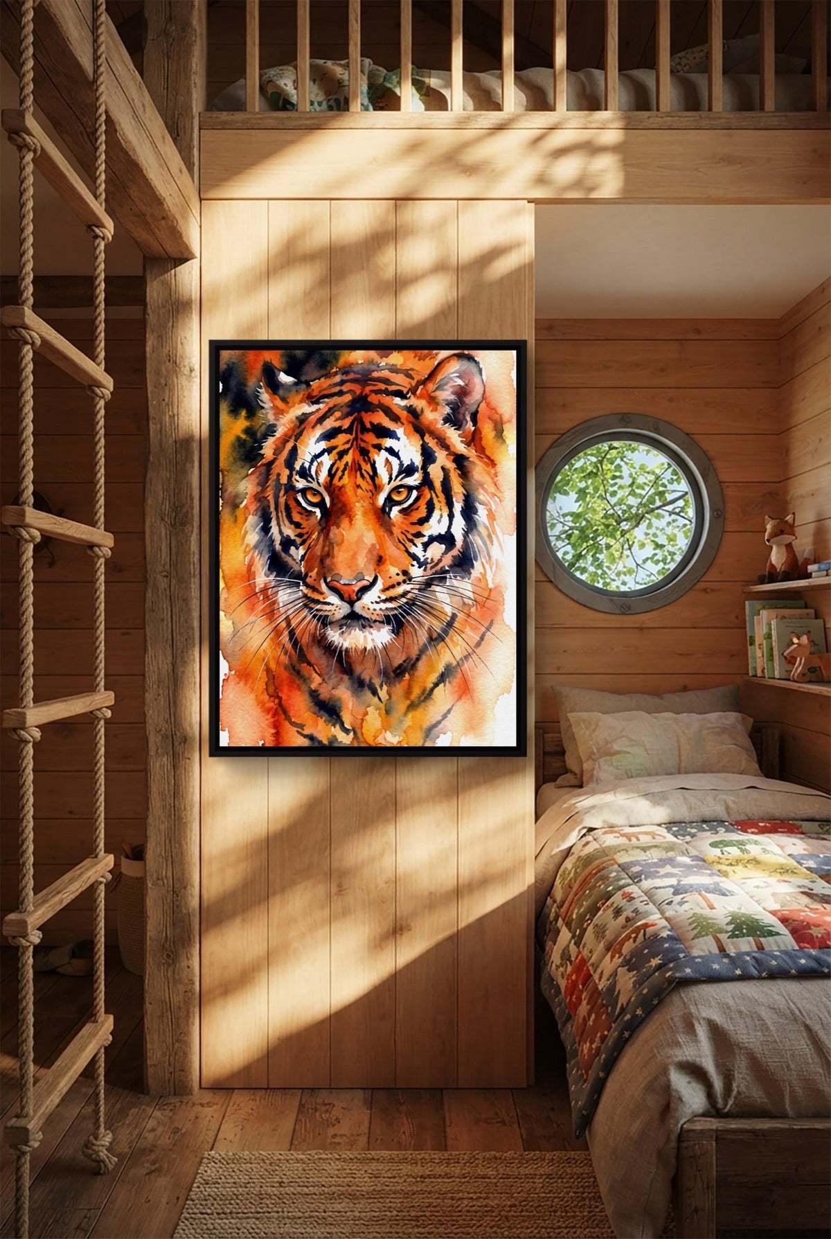 Tiger Burning Bright - Luxury Wall Art