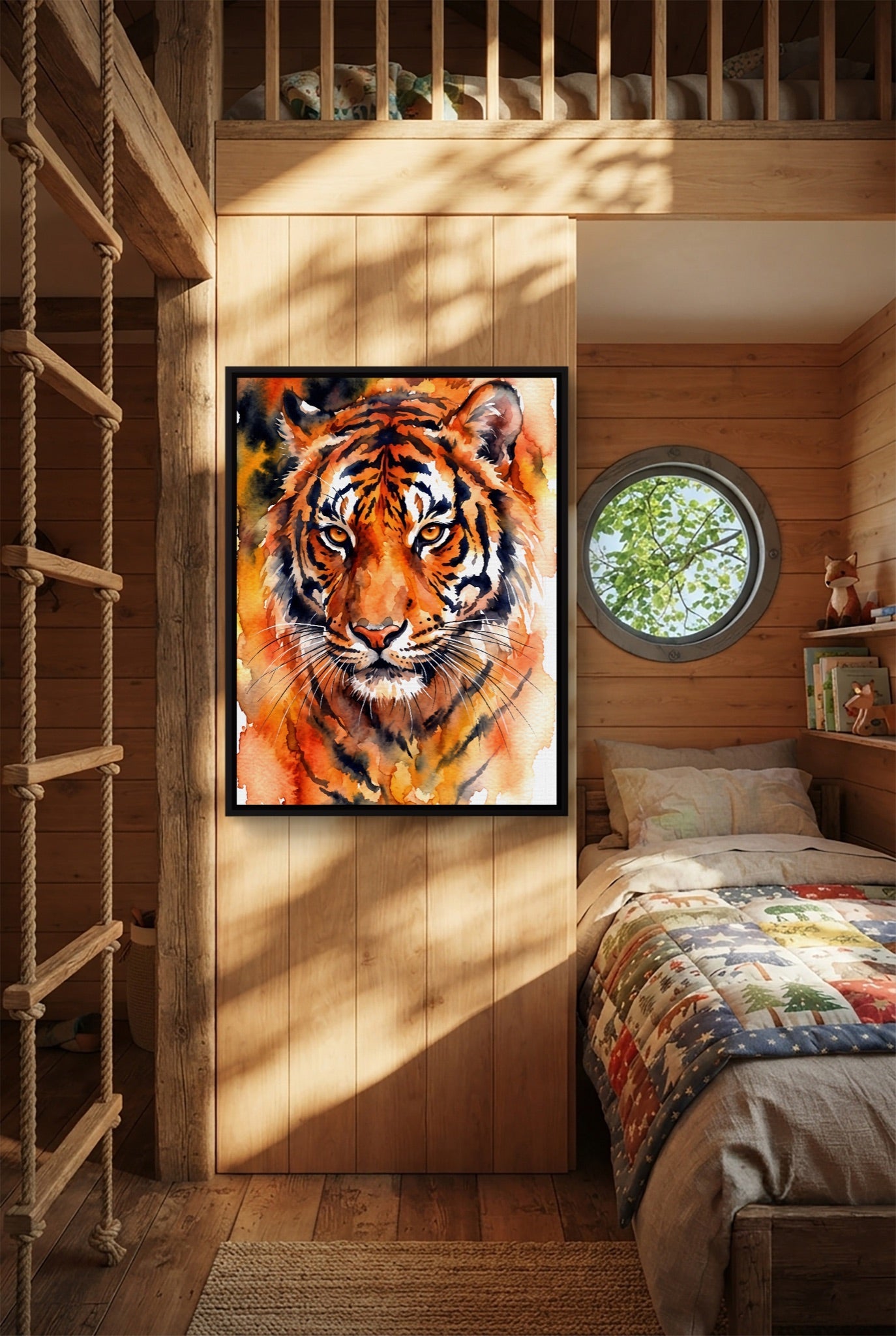 Tiger Burning Bright - Luxury Wall Art
