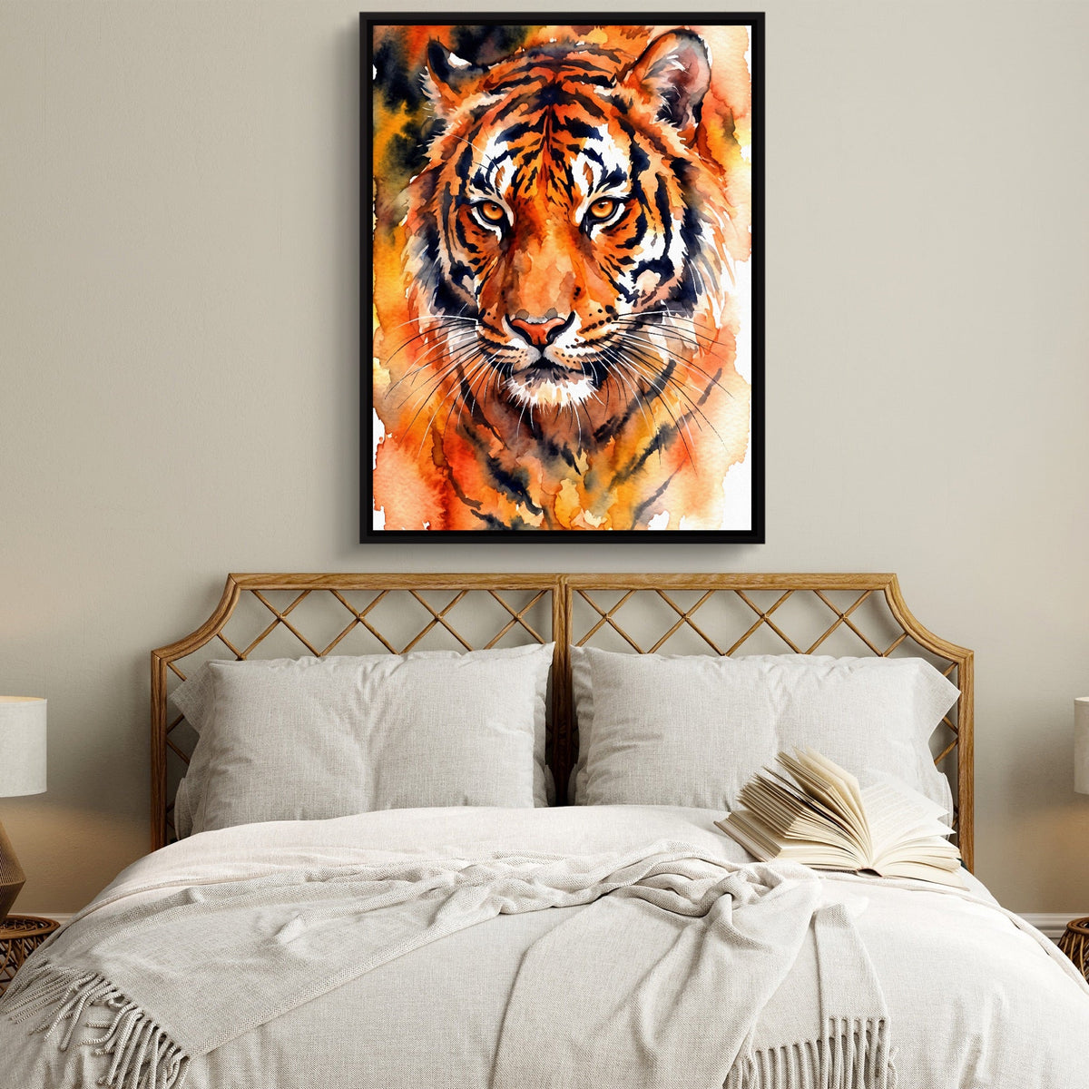 Tiger Burning Bright - Luxury Wall Art