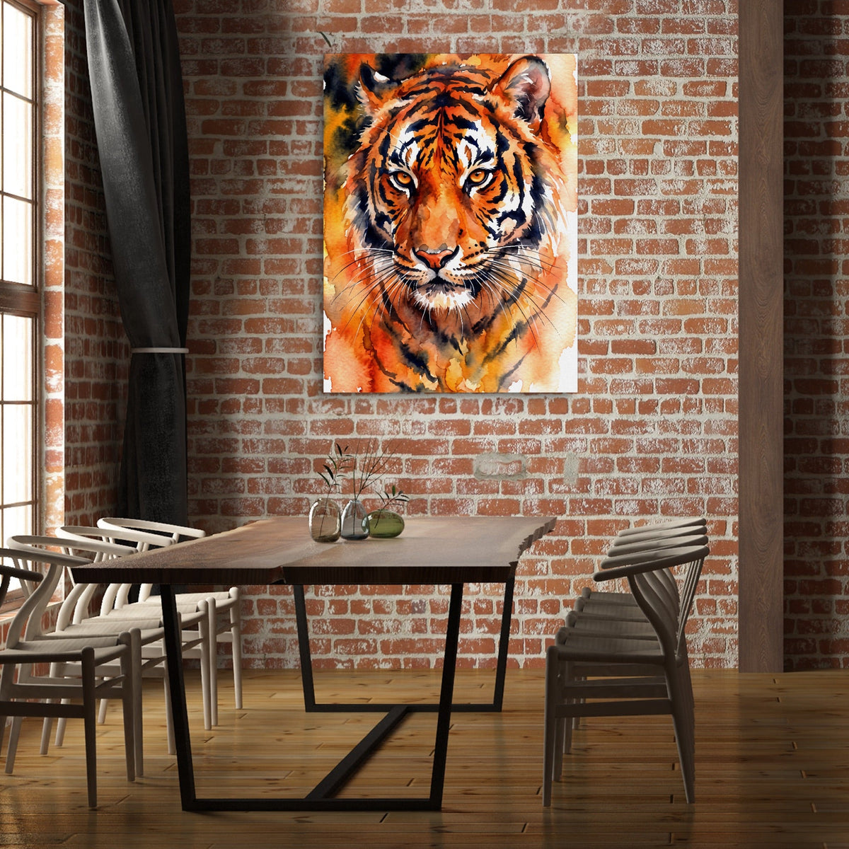 Tiger Burning Bright - Luxury Wall Art