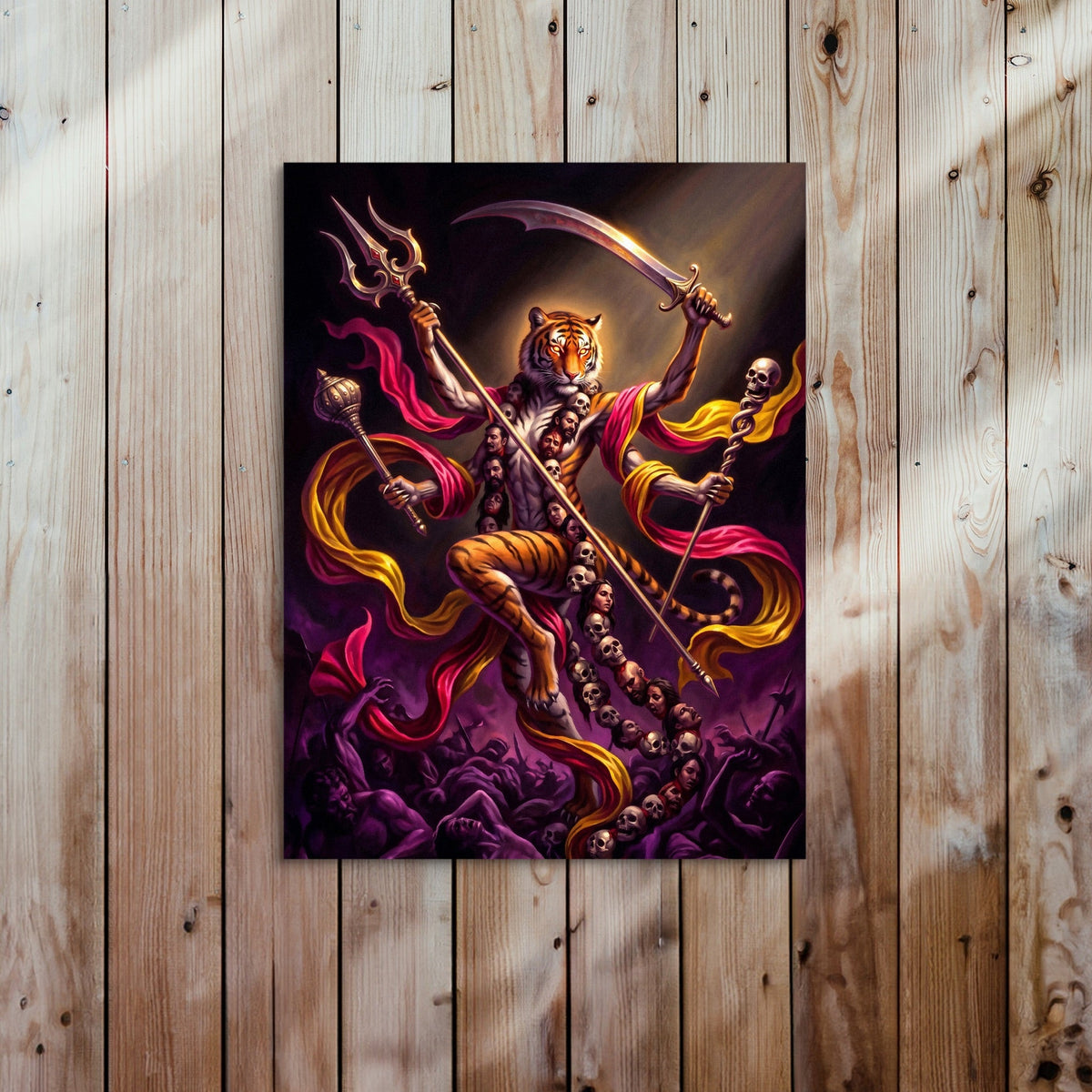Tiger Deity Conquers - Luxury Wall Art