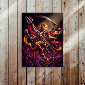 Tiger Deity Conquers - Luxury Wall Art