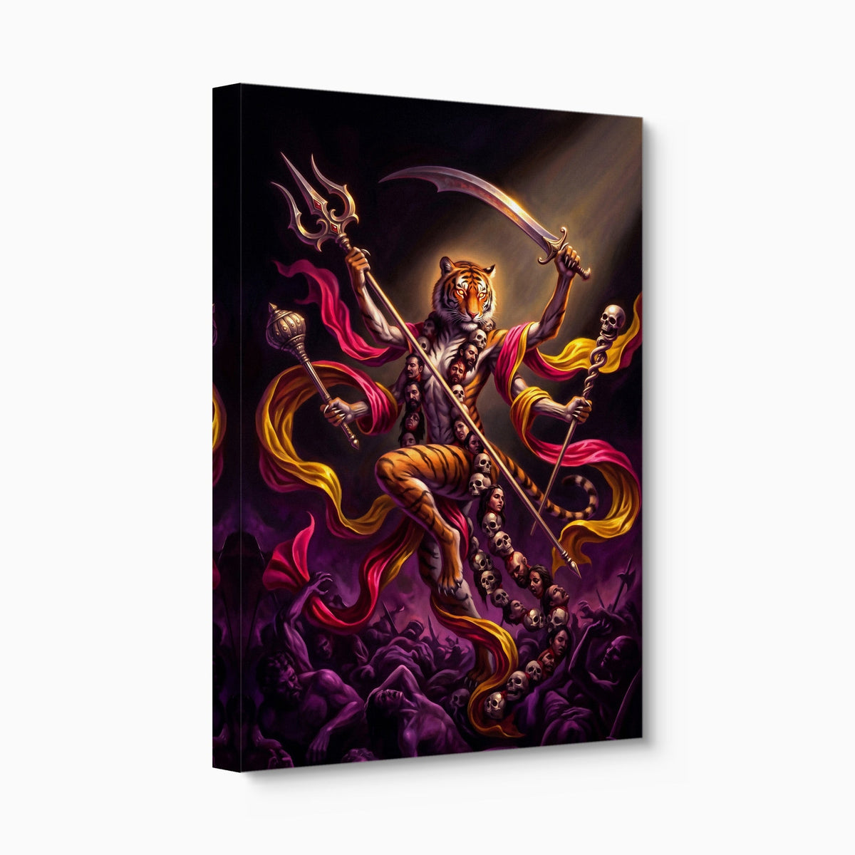 Tiger Deity Conquers - Luxury Wall Art