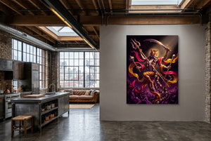Tiger Deity Conquers - Luxury Wall Art
