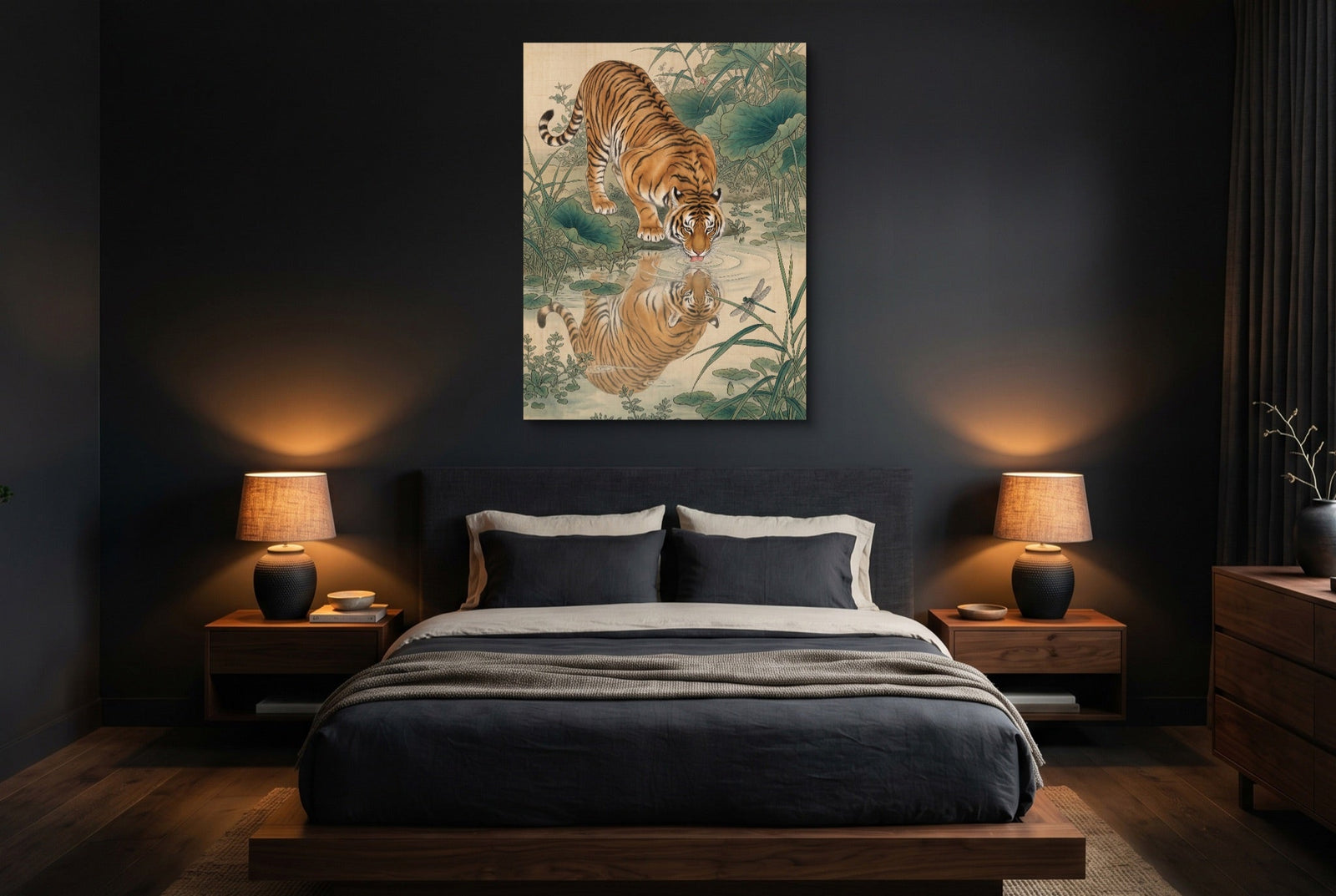 Tiger Gongbi - Luxury Wall Art