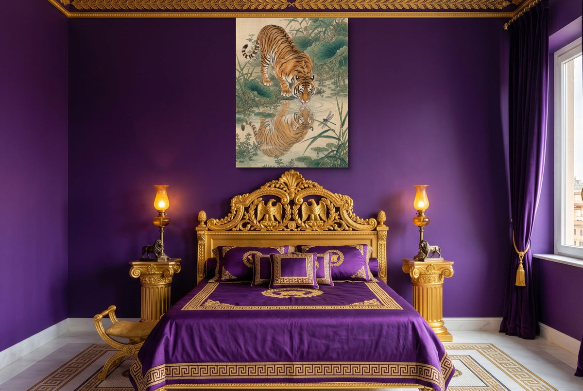 Tiger Gongbi - Luxury Wall Art