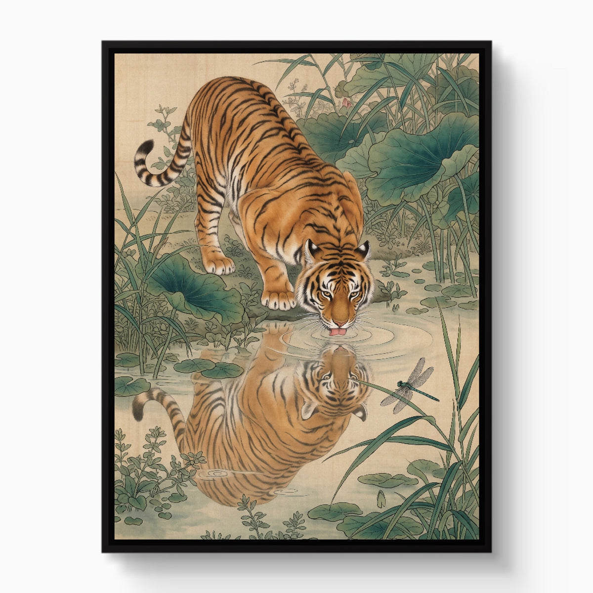 Tiger Gongbi - Luxury Wall Art