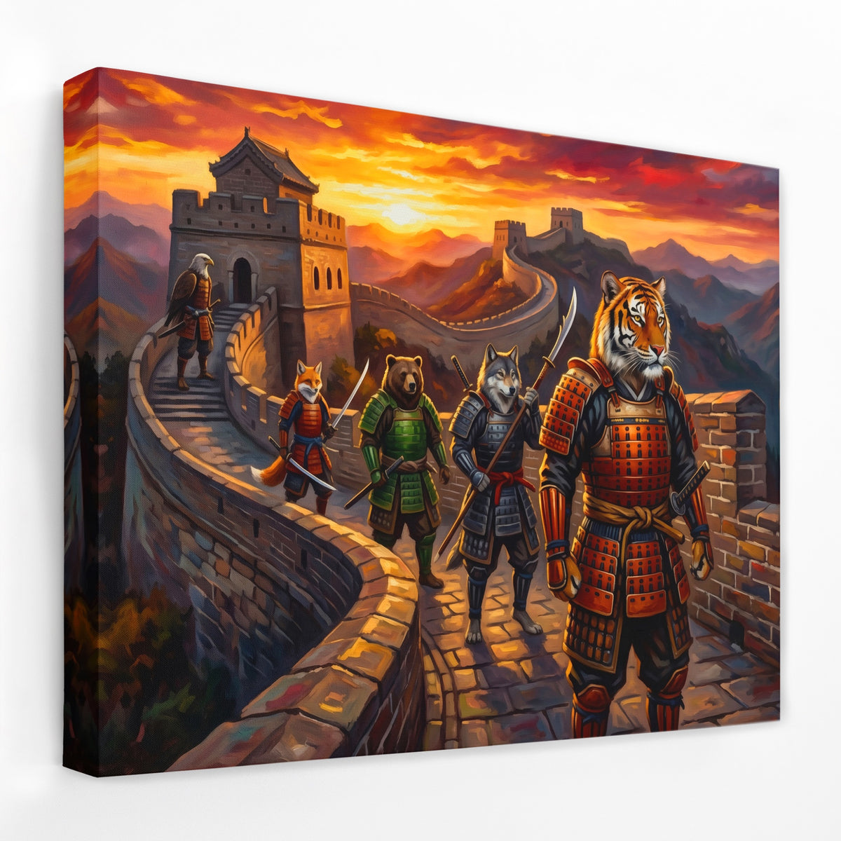 Tiger Great Wall — Tiger Great Wall Landscape   Side View   Mirror Wrap 182