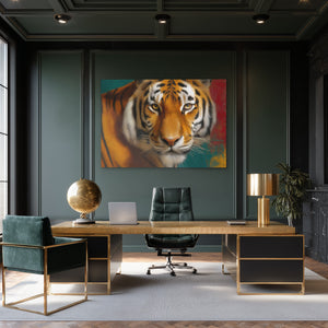 Tiger in Flames - Luxury Wall Art