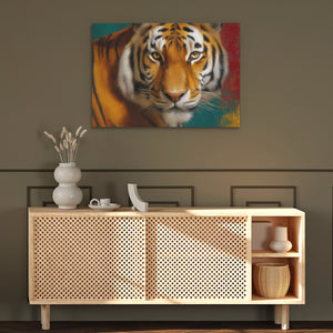 Tiger in Flames - Luxury Wall Art