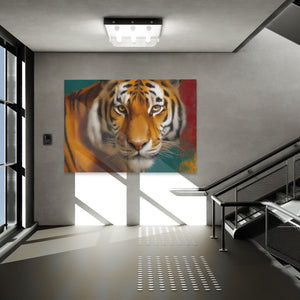Tiger in Flames - Luxury Wall Art