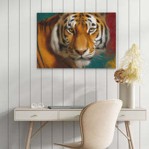 Tiger in Flames - Luxury Wall Art