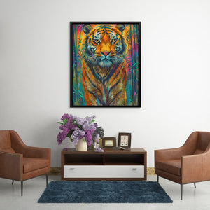 Tiger in the Grass - Luxury Wall Art