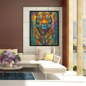 Tiger in the Grass - Luxury Wall Art