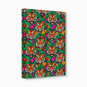 Tiger Jungle Bloom - Luxury Wall Art