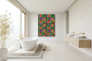 Tiger Jungle Bloom - Luxury Wall Art