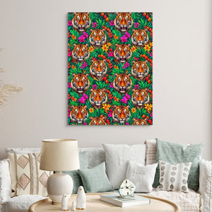 Tiger Jungle Bloom - Luxury Wall Art