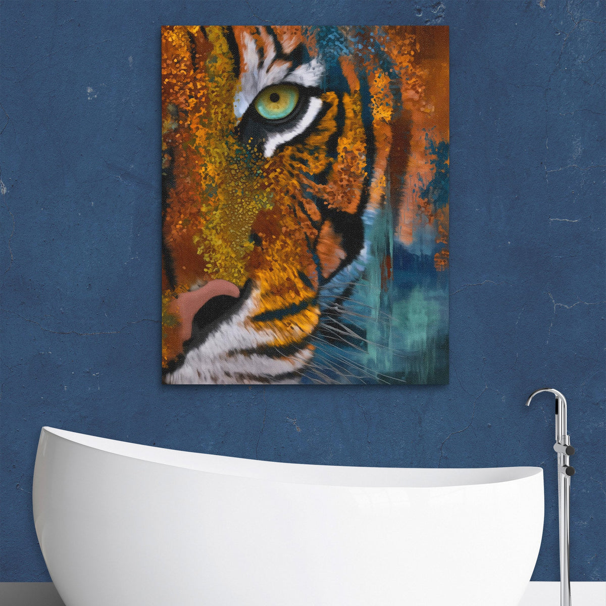 Tiger Mosaic Vision - Luxury Wall Art