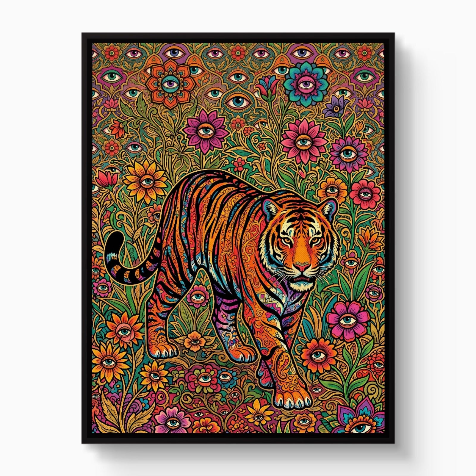 Tiger Through Watching Eyes - Luxury Wall Art