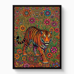 Tiger Through Watching Eyes - Luxury Wall Art