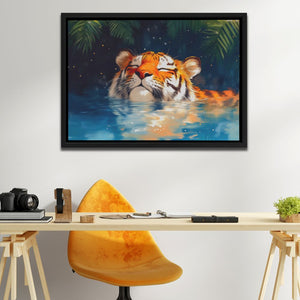 Tiger with Closed Eyes - Luxury Wall Art