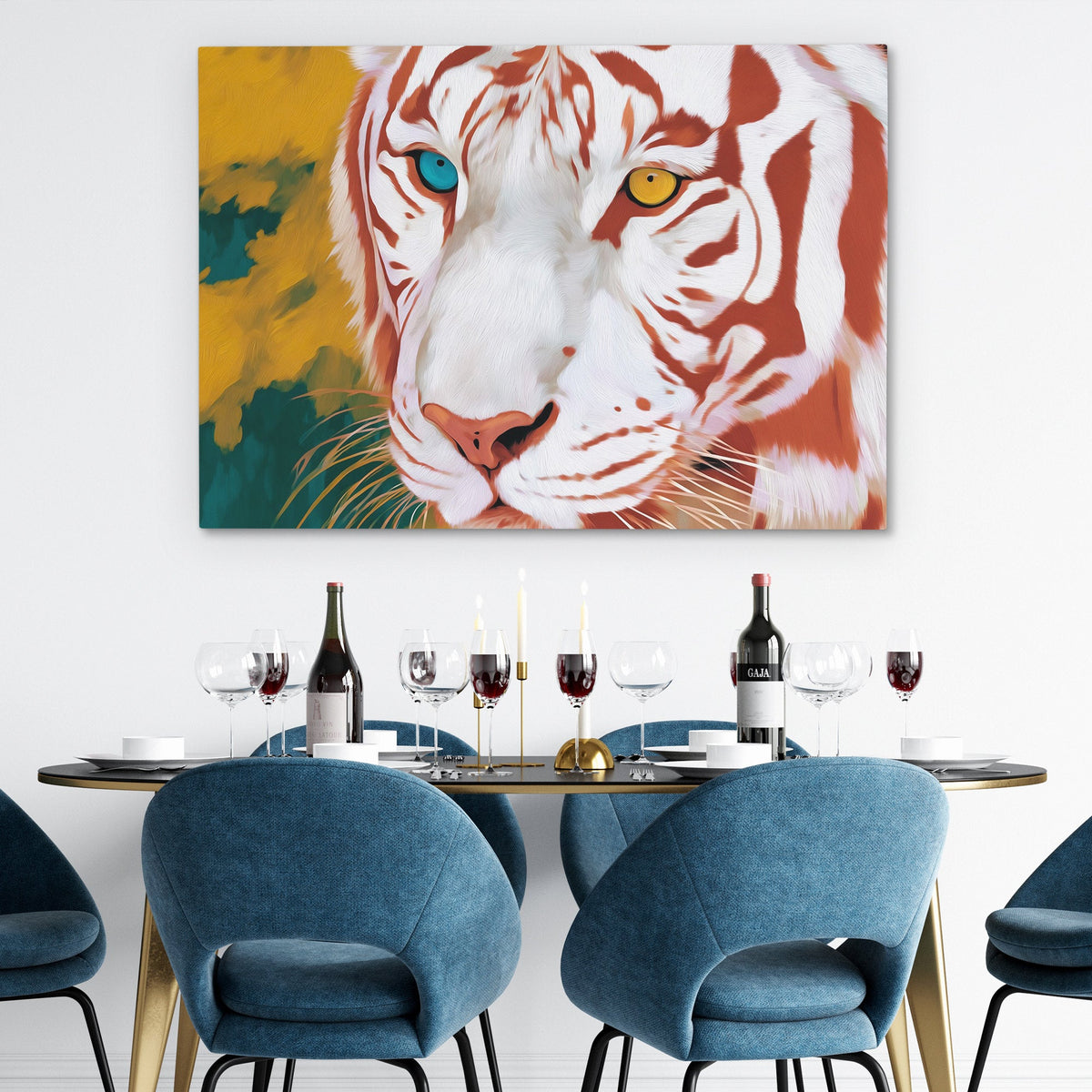 Tigers Divided Soul - Luxury Wall Art