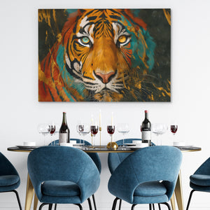 Tigers Dual Fire - Luxury Wall Art
