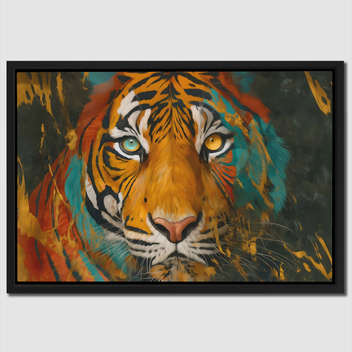 Tigers Dual Fire - Luxury Wall Art