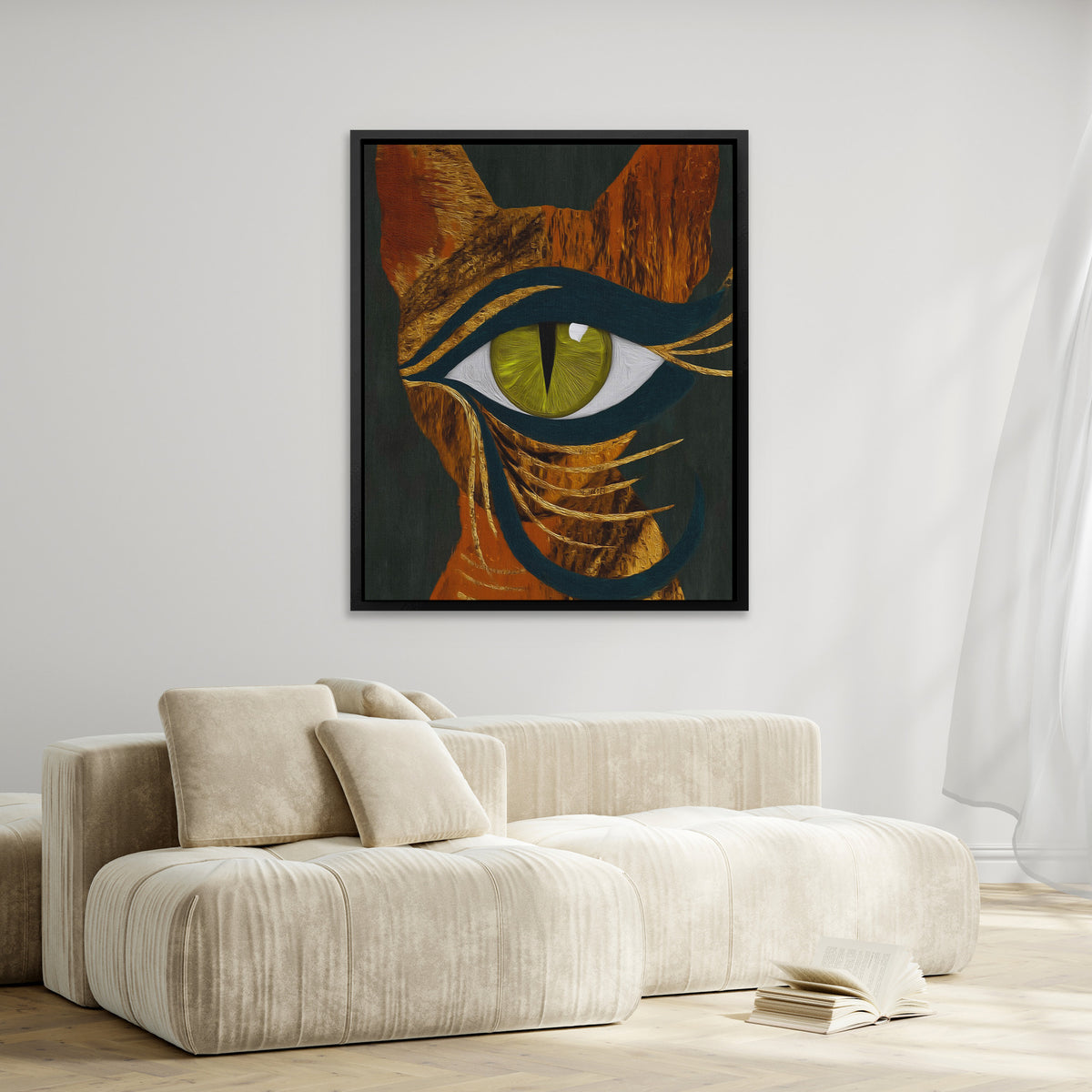 Tigers Emerald Fire - Luxury Wall Art
