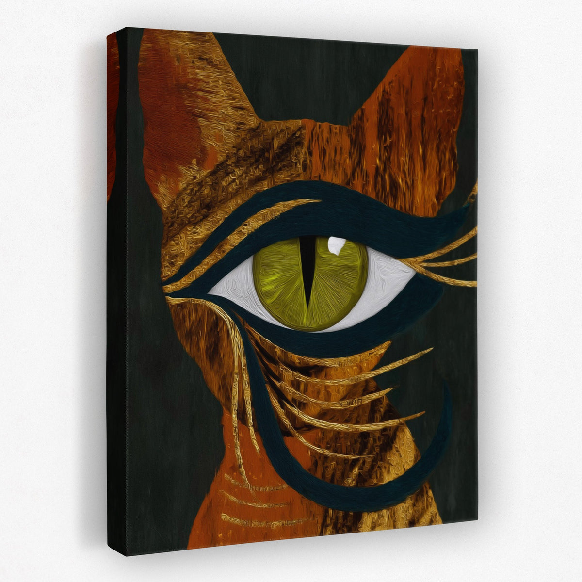 Tigers Emerald Fire - Luxury Wall Art