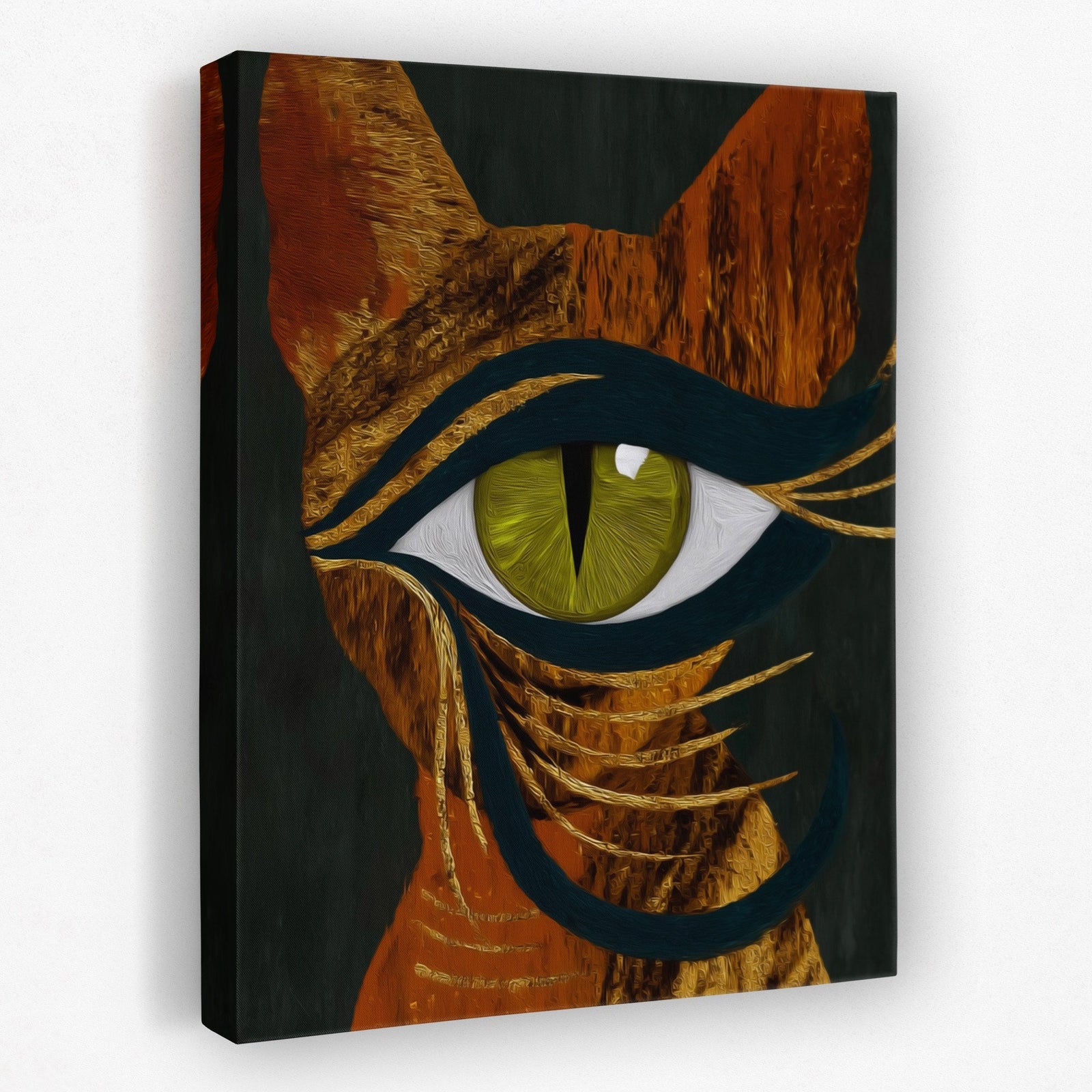 Tigers Emerald Fire - Luxury Wall Art