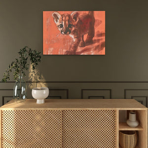 Tiptoeing Cub - Luxury Wall Art