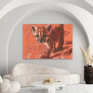 Tiptoeing Cub - Luxury Wall Art