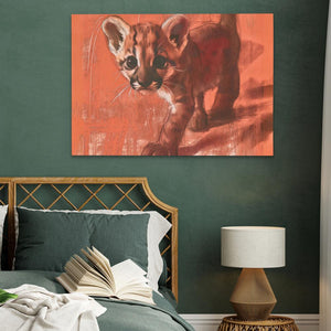 Tiptoeing Cub - Luxury Wall Art