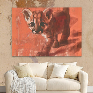 Tiptoeing Cub - Luxury Wall Art