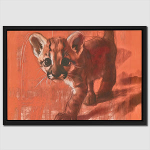 Tiptoeing Cub - Luxury Wall Art