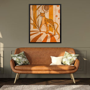 Tiptoeing Leopard - Luxury Wall Art