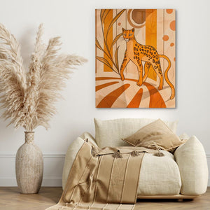 Tiptoeing Leopard - Luxury Wall Art