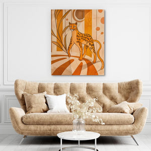 Tiptoeing Leopard - Luxury Wall Art