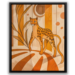 Tiptoeing Leopard - Luxury Wall Art