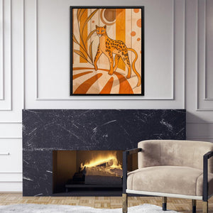 Tiptoeing Leopard - Luxury Wall Art