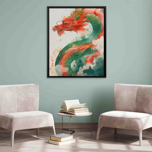 Traditional Dragon - Large Fantasy Canvas Print