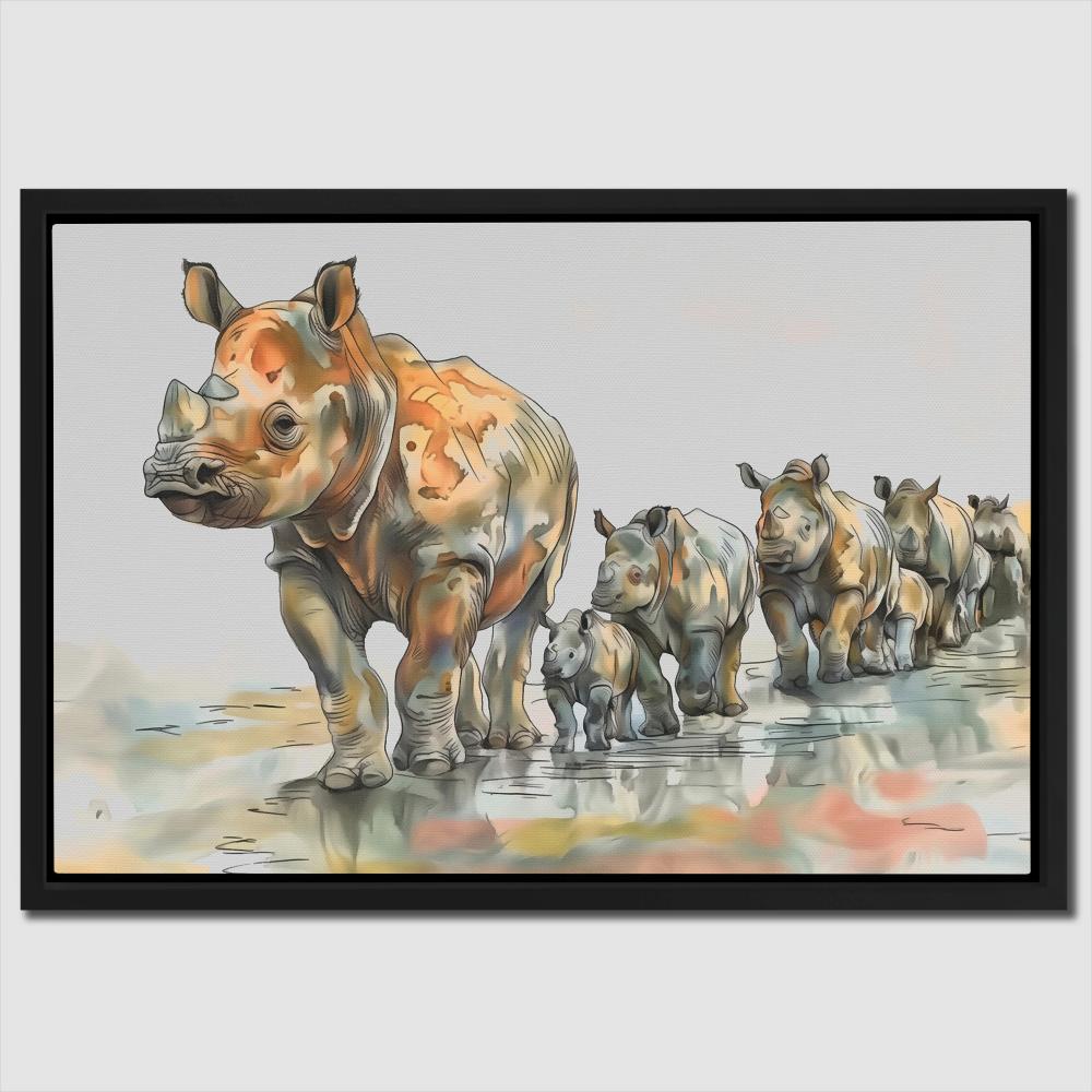 Trail of Horns - Luxury Wall Art